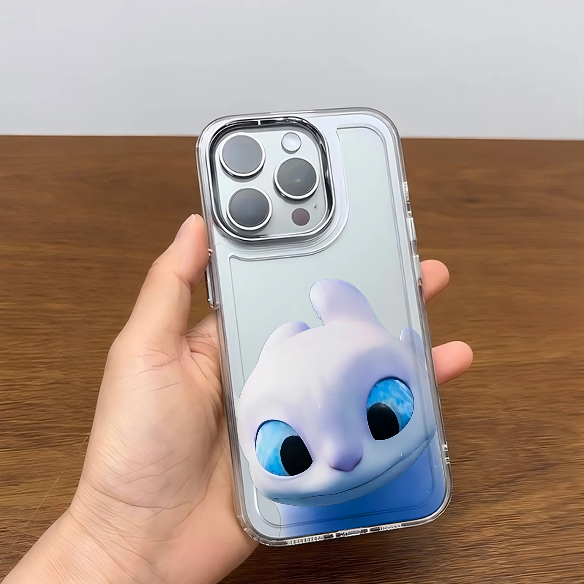 Charming Toothless Fury Dragon Transparent Silicone Phone Case