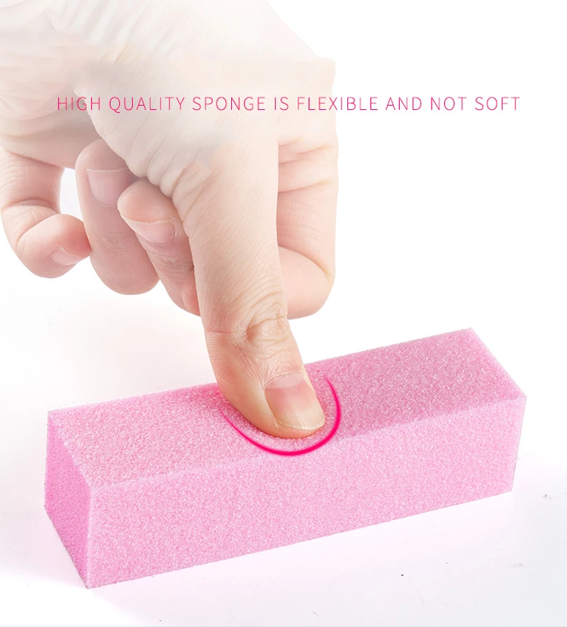 500-100PCS Nail Sanding Buffer Block - Double Sided