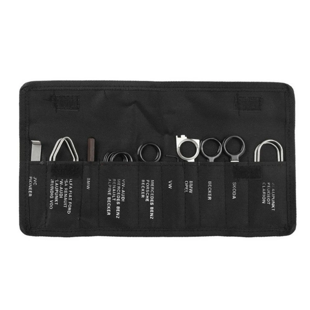 

1 Set Car Radio Release Keys Set Vehicle Panel Stereo Removal Trim Tool Kit for Audio GPS Player Disassembly Tools