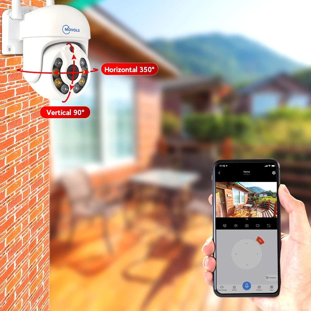 Movols H.265 3MP/5MP Wireless CCTV Security 3