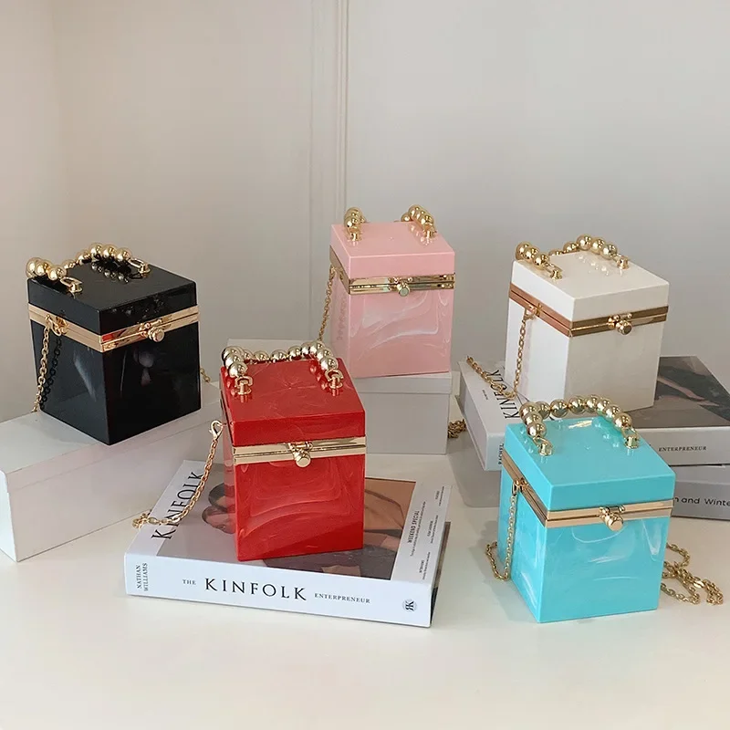 

Acrylic banquet portable lipstick jelly bag girl messenger shoulder bag purses and handbags cute side bag satchels organizer