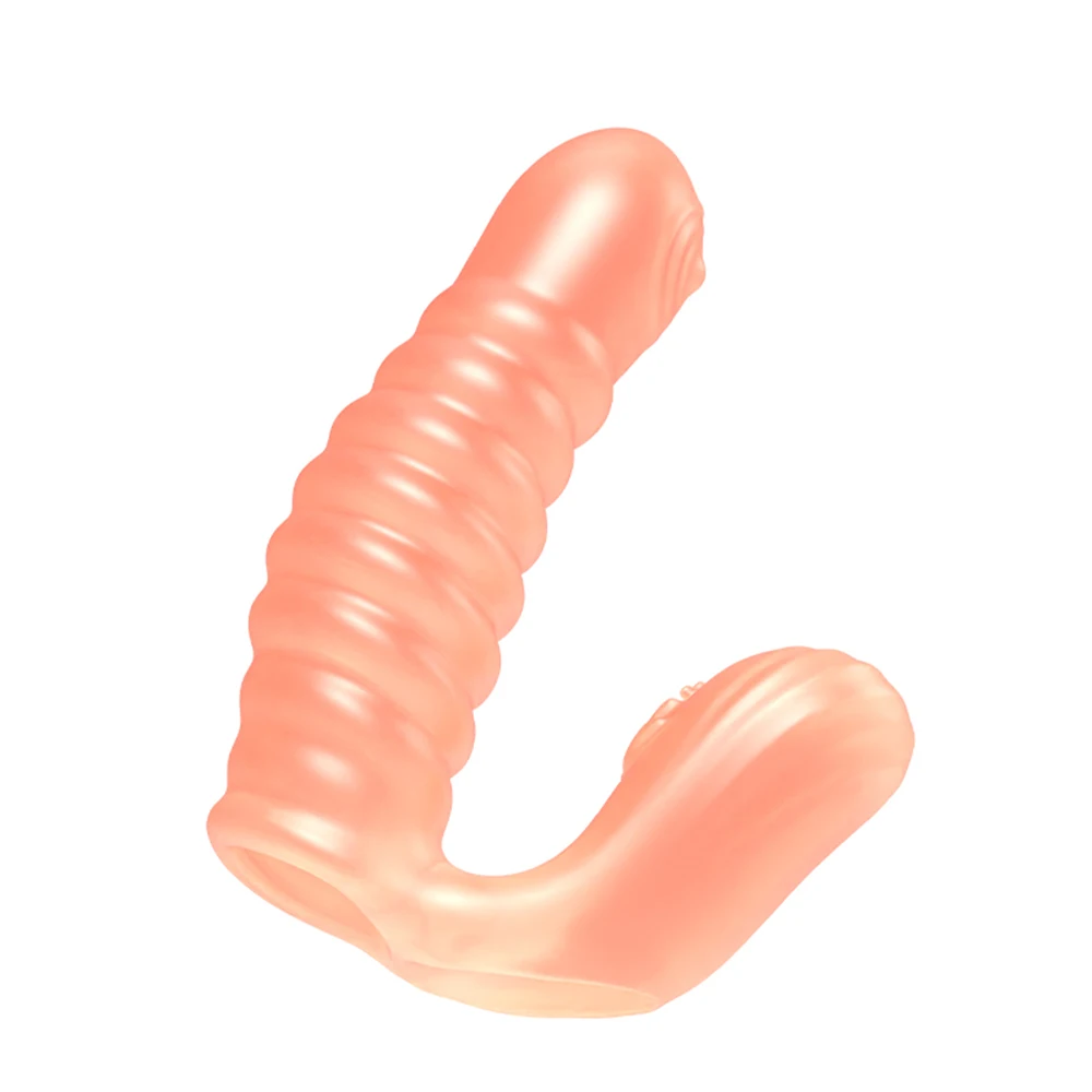 Finger Sleeves Clit Massager G Spot Vagina Stimulator Female Orgasm Masturbator Condom Adult Sex Toys Women Lesbian Couples