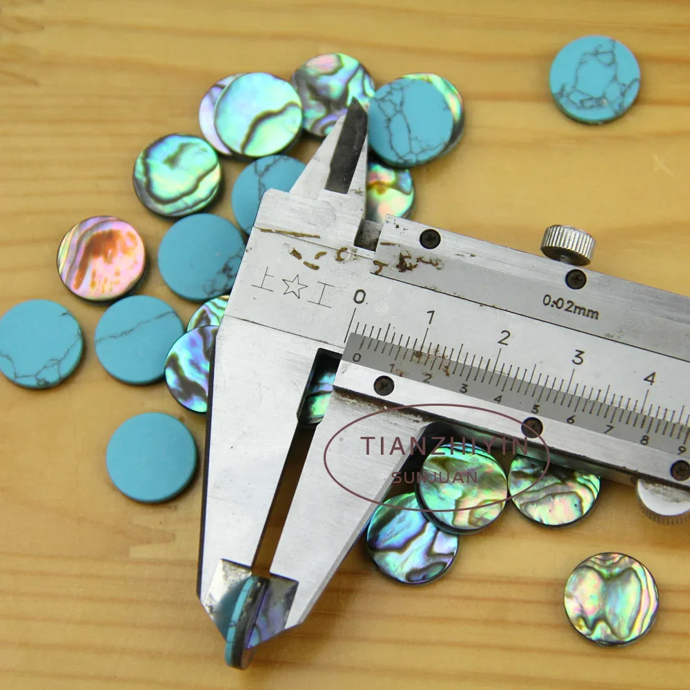 9pcs Trumpet Finger Buttons For Repairing Parts New Abalone