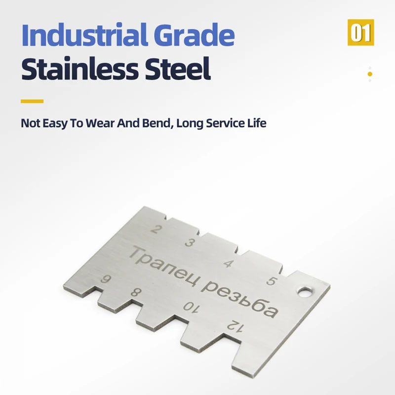 Thread Plug Gauge Machining Threads Screw Cutting Gauge Angle Arc Model Angles Measure Tool Stainless Steel Angle Measuring Gauging Tools Gauges