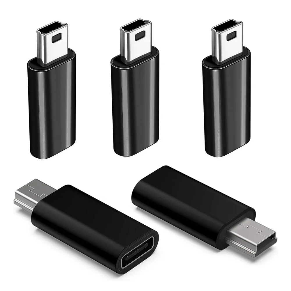 Ultra-Short Type C to Mini USB Charging Data Cable