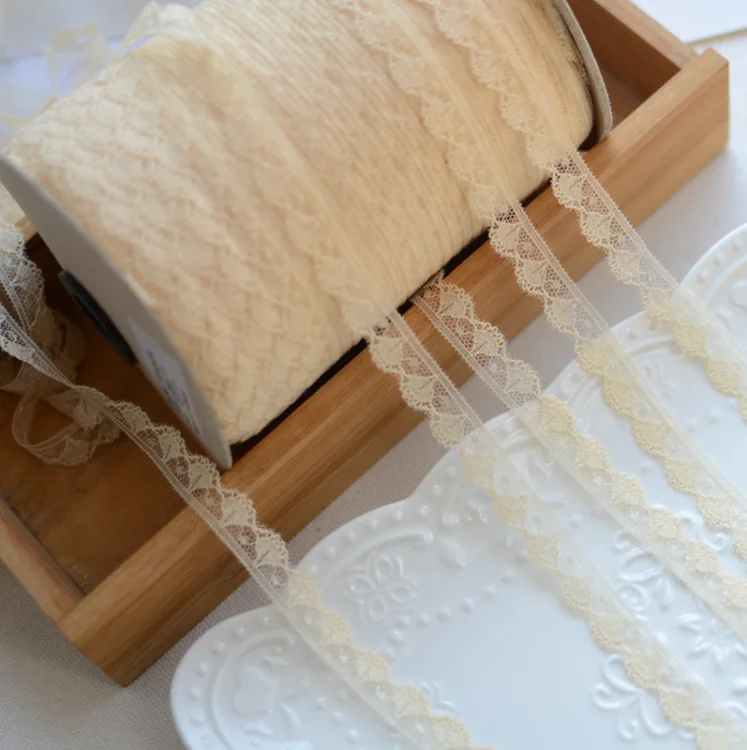 10 Meters Skin Smooth Venice Lace Trim 12mm Width Polyester Wedding Trimming Accessories