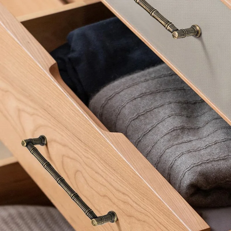 Cabinets Wardrobes Handles Cabinet Door Handles Retro American Style Antique Copper Minimalist Zinc Alloy Small Pulls