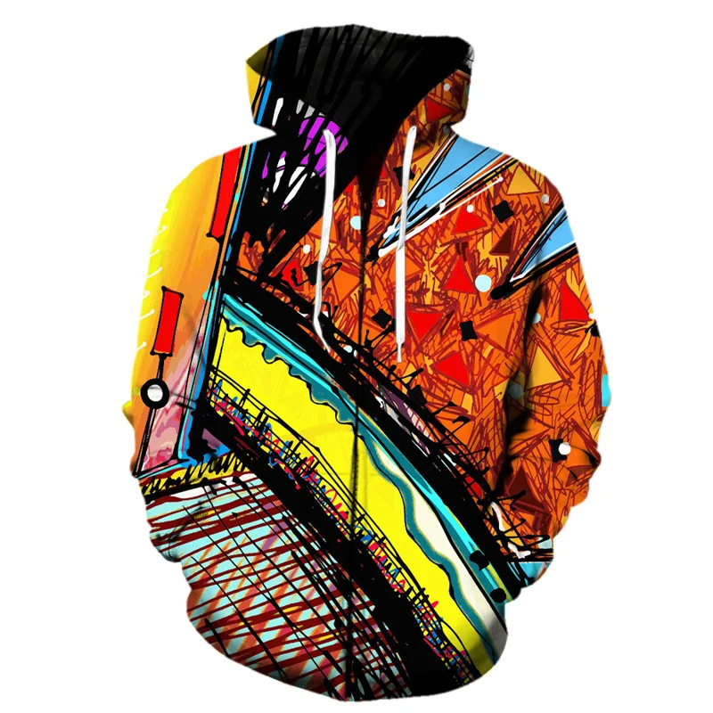 thumbnail image 1 of Venta caliente 3D Impresión de arte Cremallera Sudadera con capucha Hombres Patrón geométrico abstracto Niños Sudadera con capucha Harajuku Sudadera con capucha de manga larga, 1 of 5