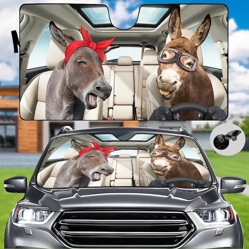 

Солнцезащитный козырек для семейного автомобиля Donkey, солнцезащитный козырек для авто Donkey, солнцезащитный козырек для осла, автомобильный солнцезащитный козырек,
