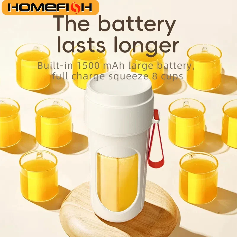 12 Blades Electric Portable Blender 350ML Juicer Fruit Mixers USB Rechargeable Smoothie Juicer Cup Squeezer Juice Maker 3