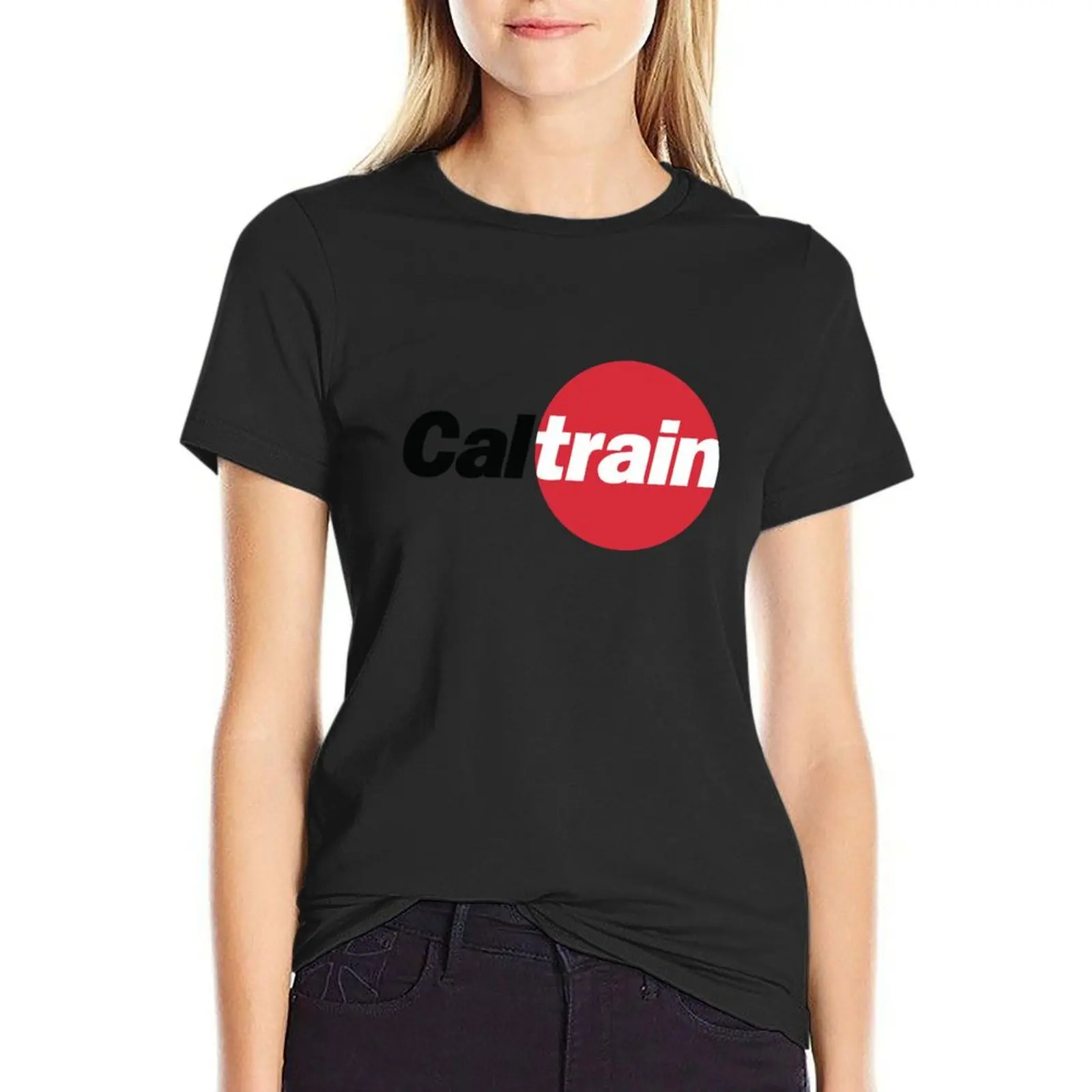 

CalTrain Logo T-Shirt funny korean fashion summer top tshirts woman
