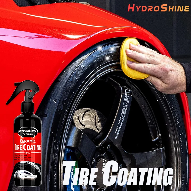 Hydroshine Ceramic Tire Coating Shine Spray Tyre Gloss Plastic Rubber Wheel Restorer Long Lasting Hydrophobic Cleaner Seal Wax Hydroshine Ceramic Tire Coating Shine Spray Tyre Gloss Plastic Rubber Wheel Restorer Long Lasting Hydrophobic Cleaner Seal Wax