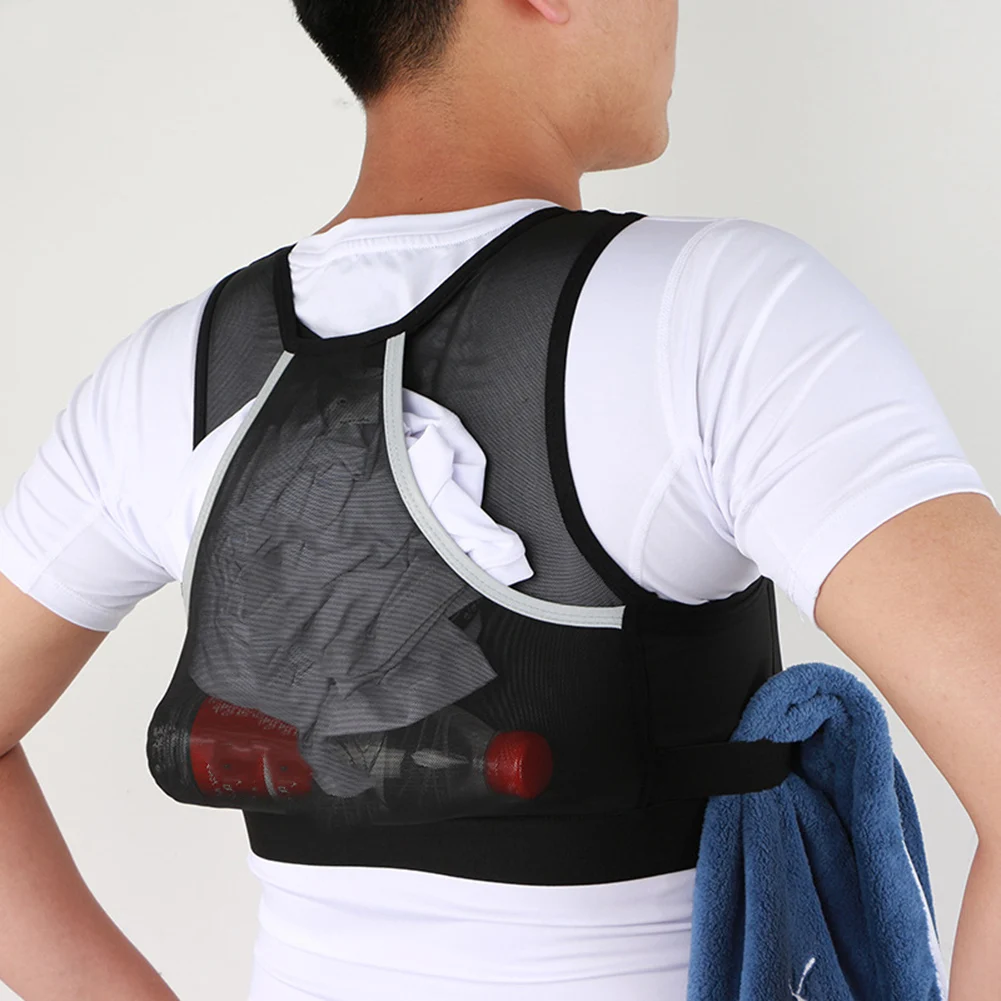 Universal Cross-country Marathon Vest Bags Elastic Running Storage Chest Pack Jacket Breathable for Outdoor Sports Small Item