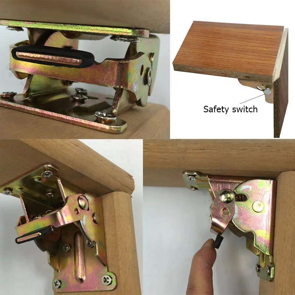 Description Picture 3 of itemSelf-Locking Folding Hinges Steel Chair Extension Hinges Portable Durable Convenient Multi-function Hardware Accessories