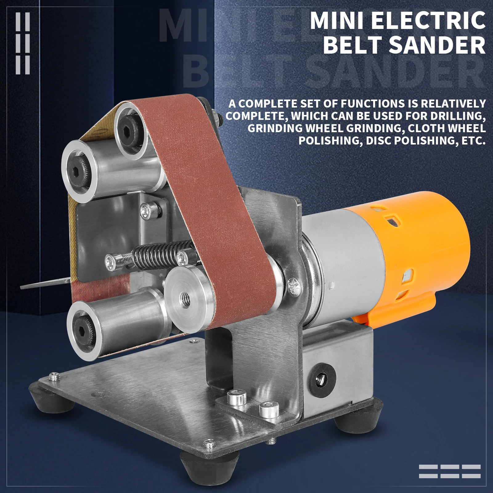 Mini-Bands chl eifer Hochgeschwindigkeits-Elektro polier maschine Einstellbarer Bands chl eifer zum Polieren von Metall klingen holz 110-220v – Detail 1