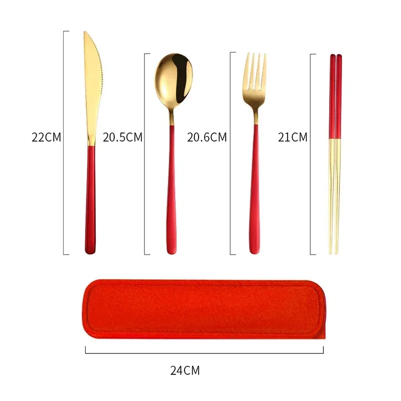 Portable Cutlery Set 304 Stainless Steel Removable Travel Tableware Chopsticks Knife Fork Spoon With Case Box cutlery set,western style cutlery set,picnic cutlery set,stainless steel cutlery set,picnic tableware,camping cutlery set