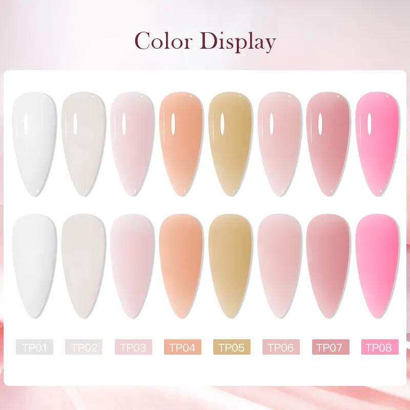Mtssii Acrylic Powder Liquid Crystal Powder White Clear Pink For Nail Extension Nail Carving Without UV Lamp Nail Art Design 2