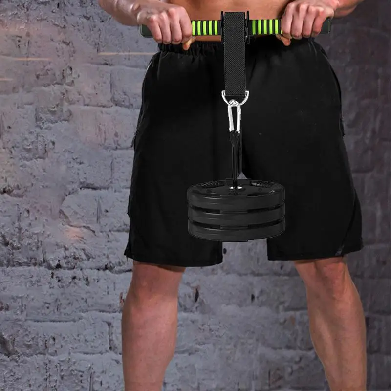 Arm Strength Trainer Wrist Training Roller Muscle Exercises Forearm Strength Trainer Bar Waist Roller Equipment Gym Fitness Accessories
