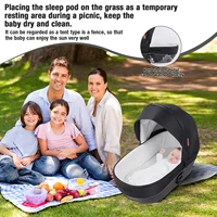 Poussette multifonctionnelle 3 en 1 pour bébé - Landau léger pour nouveau-né, poussette de voyage pliable pour mère et enfant, poussette convertible pour nourrisson avec berceau 3