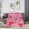 Cartoon Cute K-Kirbys Blanket Skin friendly comfort warm soft plush blanket suitable sofa living room office bedroom 4