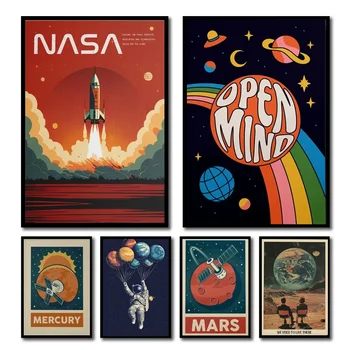 Retro Solar System Canvas 1