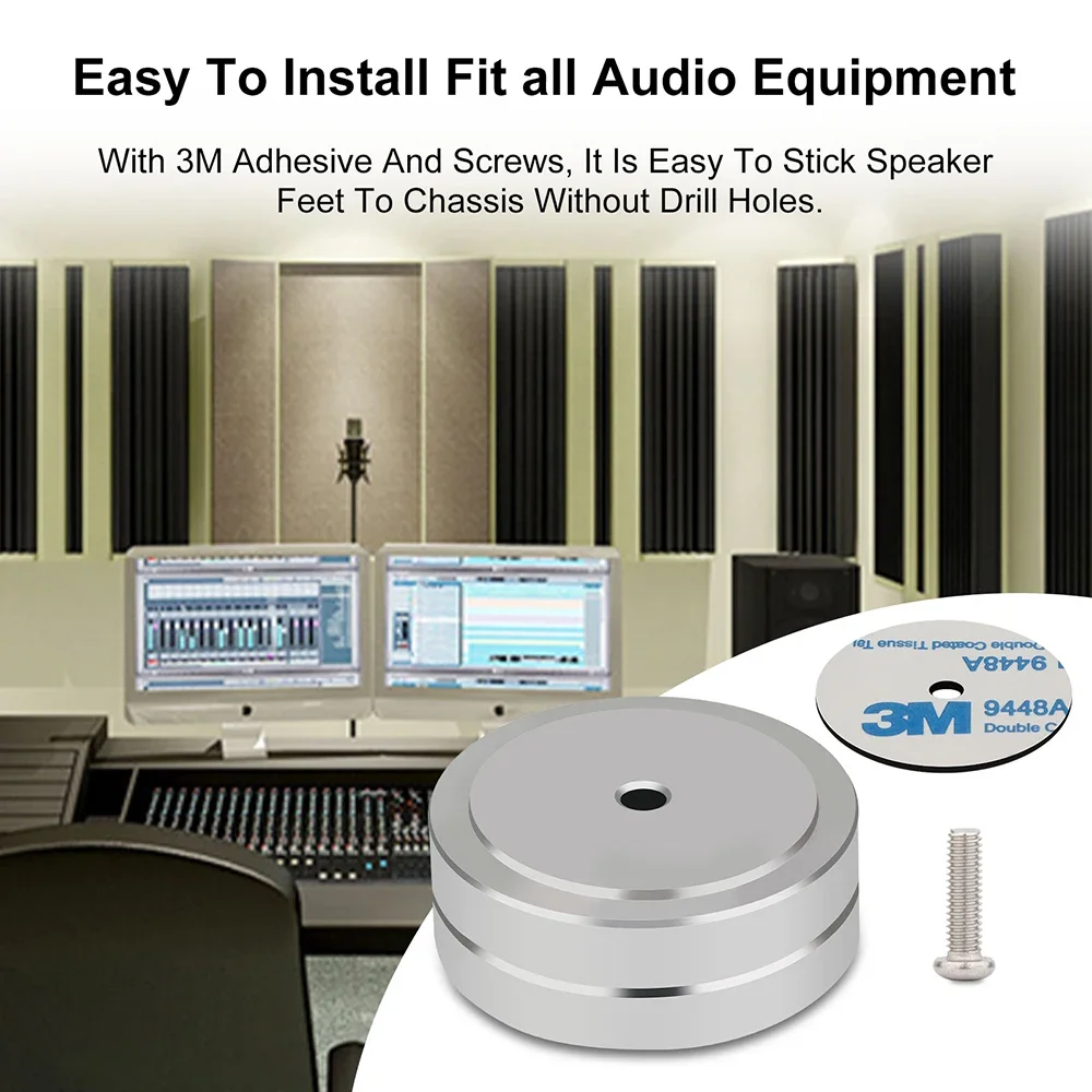 Supporti Isolamento In Alluminio Per Altoparlanti - 4 Pezzi, Con Molle Regolabili - Foto 7