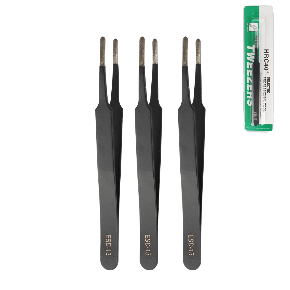 Precision Antistatic Tweezers and Multifunction Nipper Tool Set