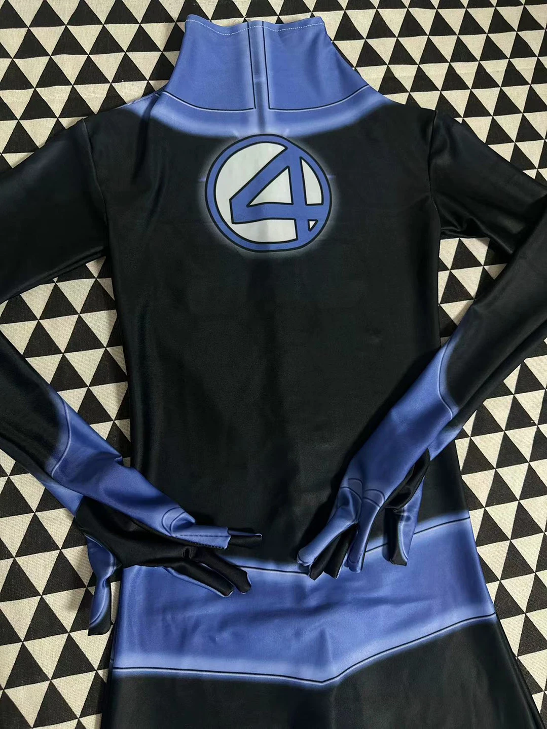 Marvel-Inspired Invisible Woman (Susan Storm) Spandex Bodysuit Cosplay Costume for Women