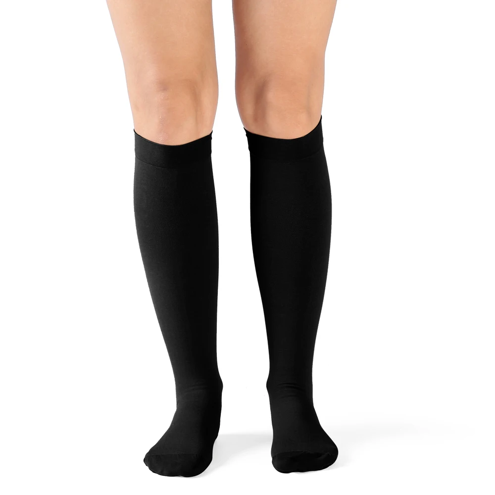 20-30 mmHg Compression Socks Knee High Close Toe-Effective For Varicose Veins,Provide Optimal Support For Running,Sports,Hiking,