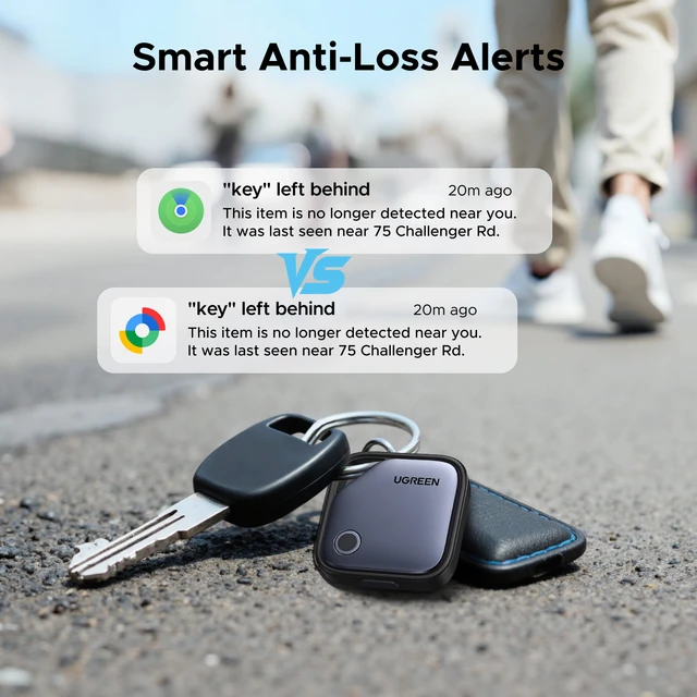 UGREEN Smart Finder For Apple Find My & Find Hub App Android Bluetooth Tracker Card