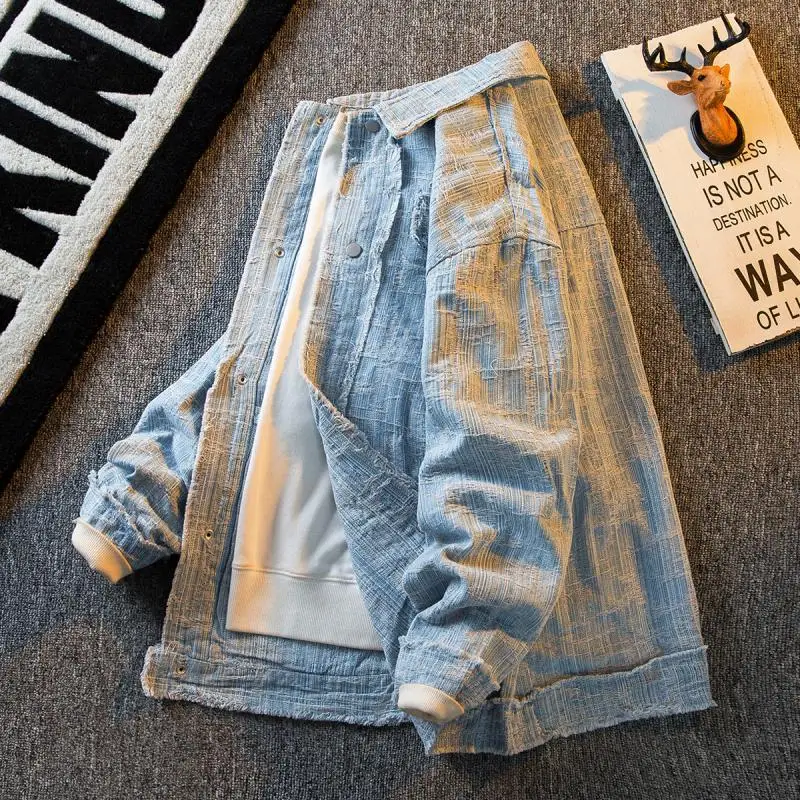 Men's outerwear men's spring and autumn oversize loose casual couple jacket clothes jackets for men  streetwear
