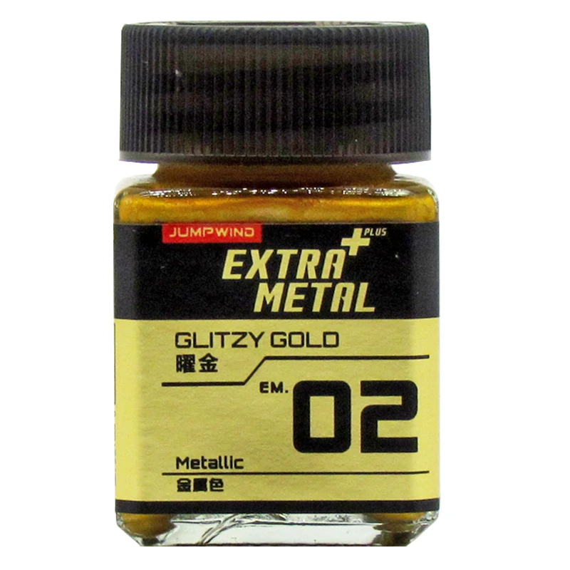 모델 색칠을 위한 풍부한 색상의 금속 페인트 강력한 커버력 자동차 수정 DIY 수공예품 벽화 낙서 18ml