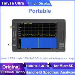 Original TinySA Handheld Spectrum Analyzer 2.8 / 4 Inch Touch Screen 100 K-5.3GHz Tinysa Ultraย Spectrum Analyzers with Battery