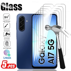 5 - Pack 9H Tempered Glass Screen Protector - Samsung A16 4G (Transparent)