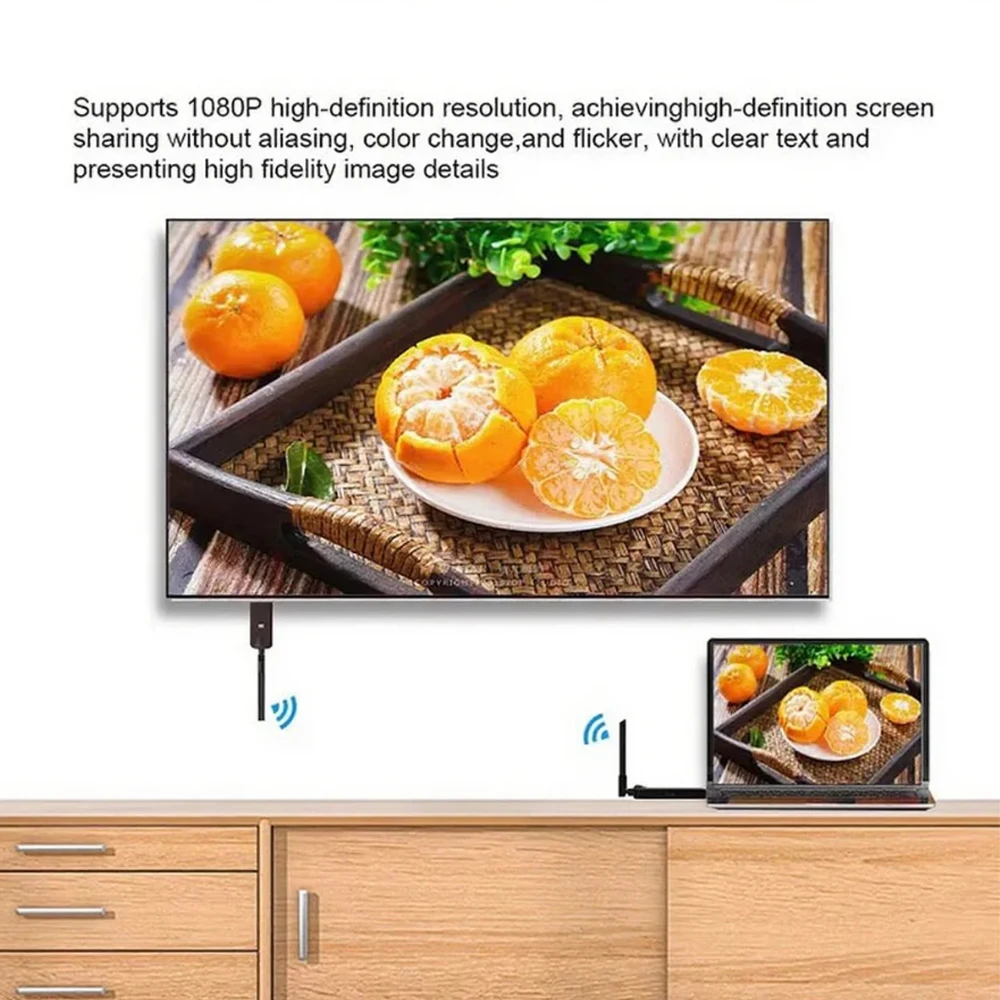 50m Wireless Transceiver HDMI-Compatible Video Transmitter Receiver 1TX To 4RX Share Screen Mirror Extender HD TV Stick Adapter