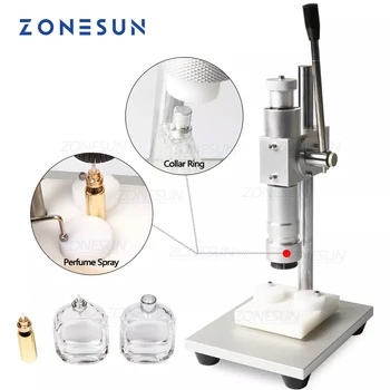 ZONESUN 수동 크림핑 기계, 향수 크림퍼, 금속 칼라 캡, 프레스 캡핑 기계, 스프레이 크림퍼 씰 ZS-TYG2