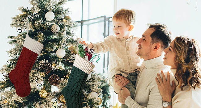 Description Picture 6 of itemNanou Christmas Stockings 18" Knitted Christmas Socks Family Holiday Decorations Great Big Stockings for Gift to Family