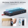 MeLE Fanless Slim Mini PC Stick Computer Windows 11 N100 J4125 N5105 128GB 256GB USB PD3.0 Micro Desktop Dual HDMI 4K PCG02 Pro 6