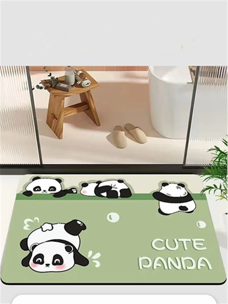 

Cartoon Diatom Mud Mat, Cute Absorbent Mats, Anti-slip Mats, Bathroom, Household, Kitchen