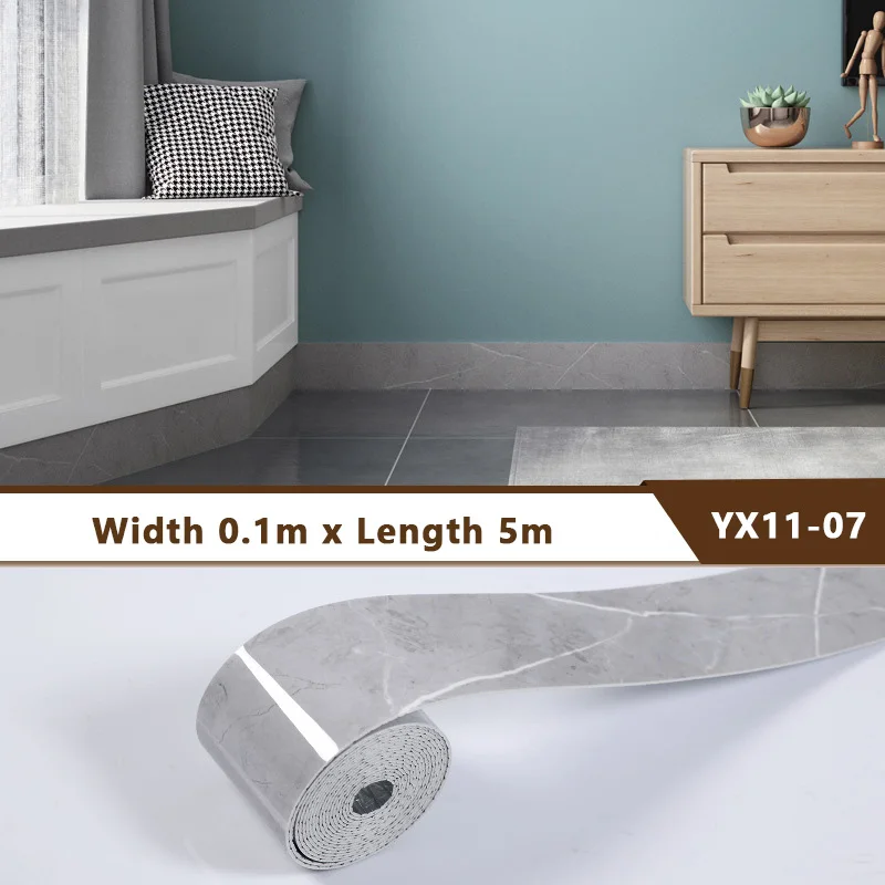 

5m Thickened Self-adhesive Skirting Line TV Background Wall Edge Paste Living Room Line Wall Paste Waterproof Foam Waist Line