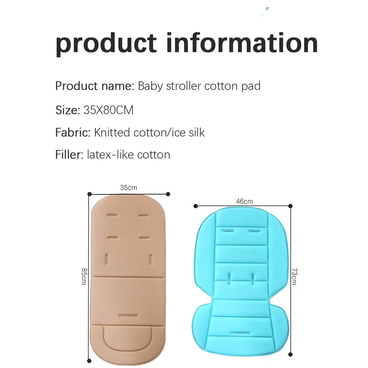 Baby Stroller Seat Cushion Kids Pushchair Car Cart Cotton Pad Chair Seat Mattress Newborn Carriage Pram Buggy Mat Accessories baby stroller accessories gadgets