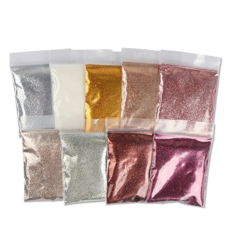 Holographic Fine Glitter Powder for DIY Crafting and Resin Art - 10g Gold & Silver Laser Sparkle