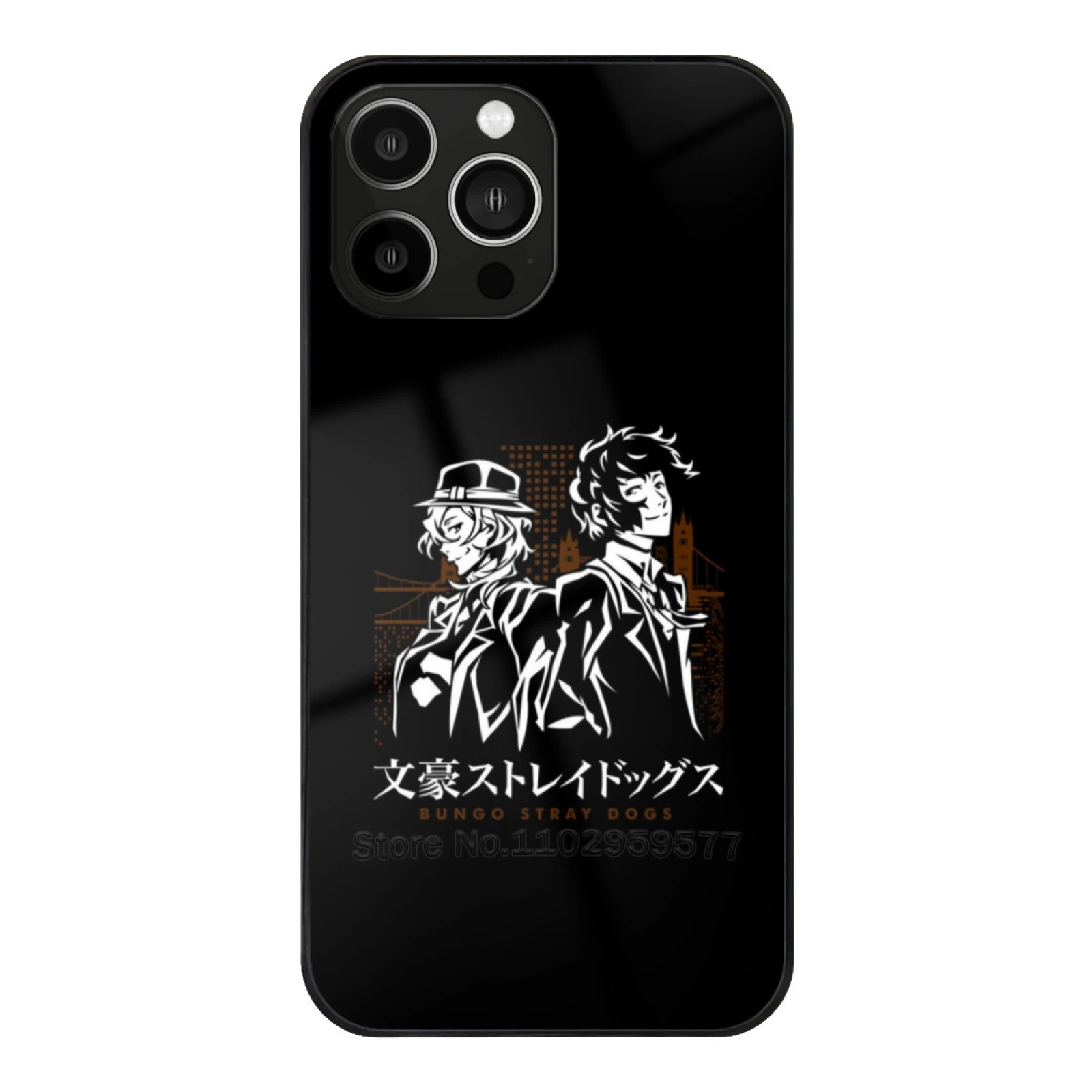 Bsd-And Dazai Glass Case For Apple Iphone 15 14 13 11Pro Xs