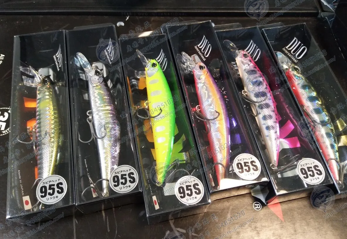 Japan Duo Spearhead Ryuki 95S Sommerso Mino 15G, Tremante, Rastrellato, Basso Blu, Trota