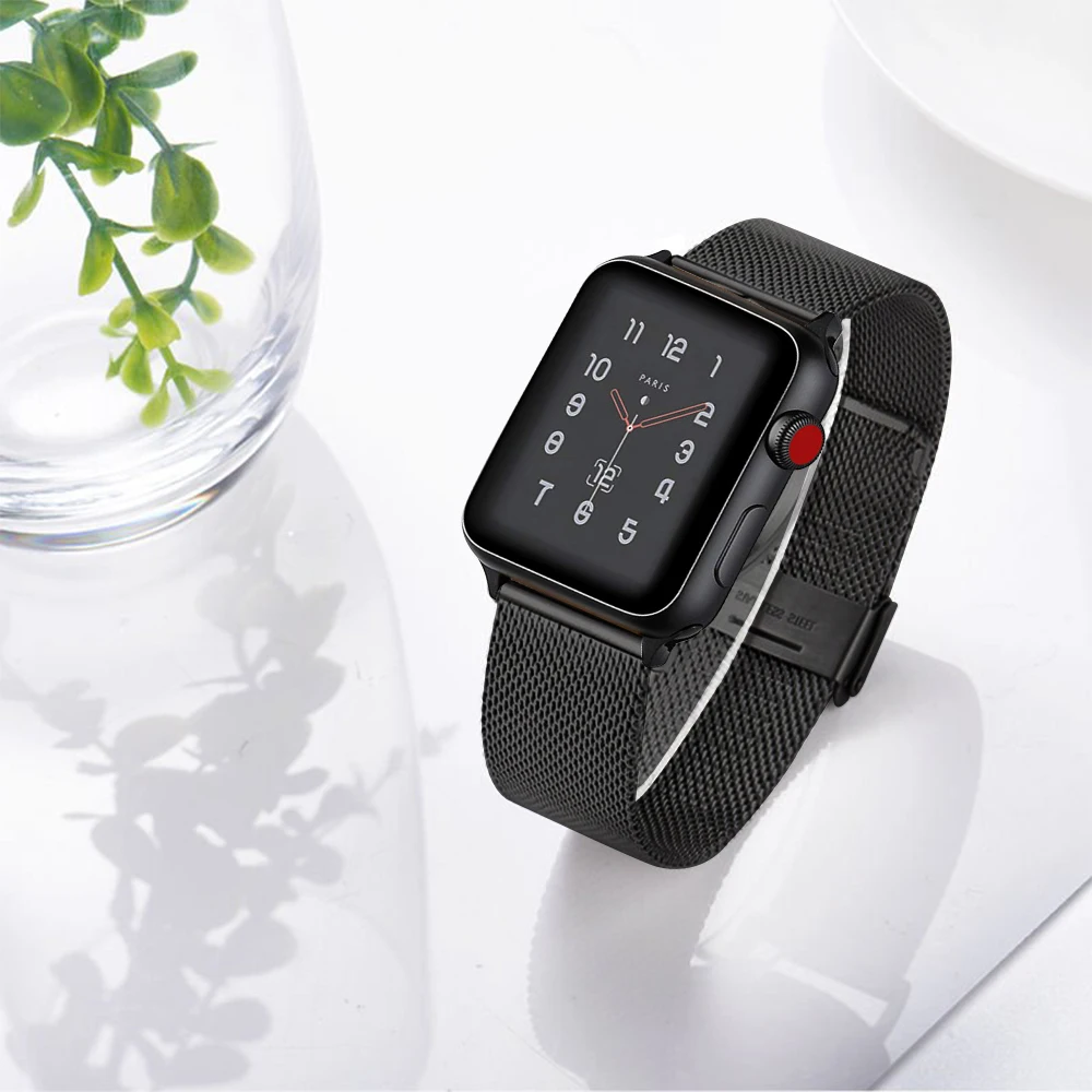 Bracelet Milanais magnétique pour Apple Watch Series 8 7 6 5