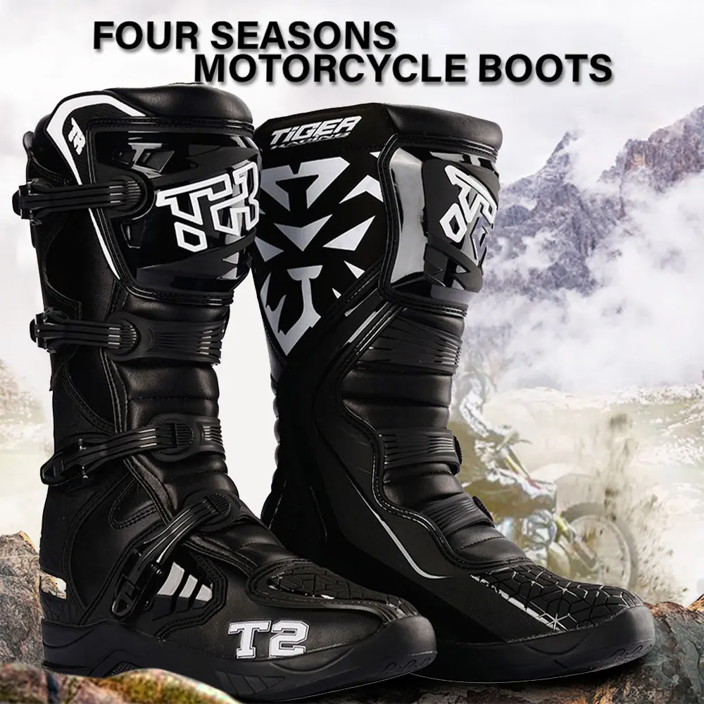 Botas Motocross para Motocross, zapatos de carreras bicicleta de montaña, Enduro, - AliExpress