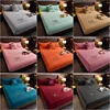 Cheaper Thicken Velvet Bed Cover Elastic Bed Sheets Set Mattress Cover Soft Queen King Solid Color 90/150/x200 For Home Decor 5