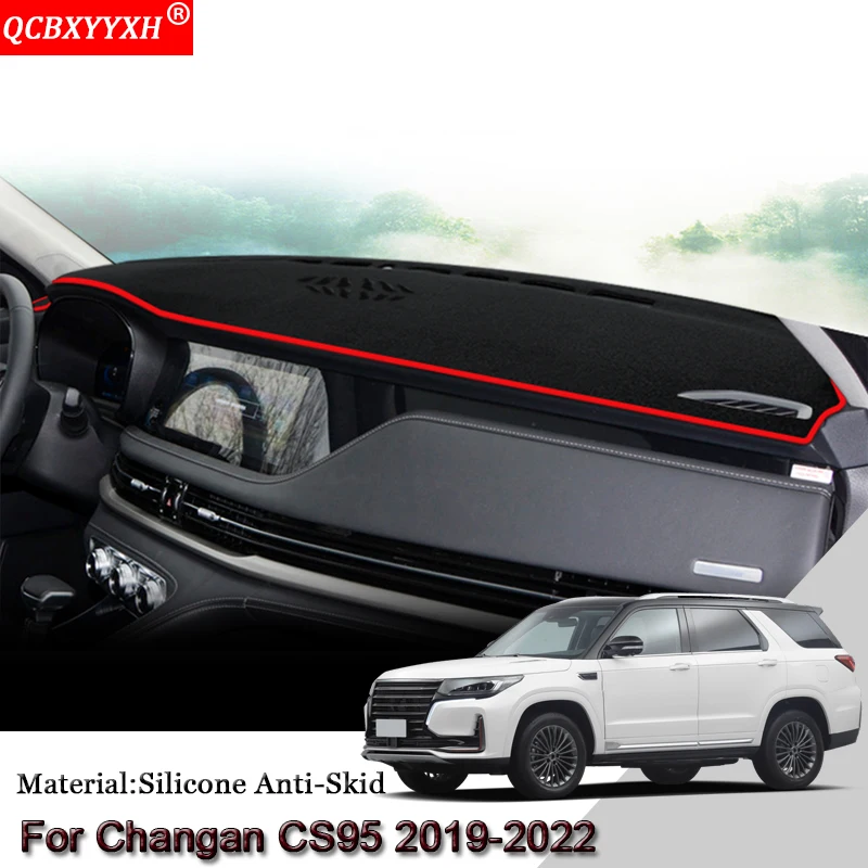 

Car Styling Car Dashboard Protective Mat Shade Cushion Pad Rose Carpet Mat Cover Auto Accessories Fit For Changan CS95 2019-2022