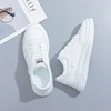 2024Spring Autumn Breathable Casual Shoes for Women Platform Running Tennis Sneakers Female White Concise Versatile Walking Flat 2