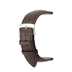 Premium Genuine Leather Wrist Strap - Ultra Thin & Comfortable in Multiple Colors - 22mm (Dark Brown)